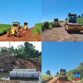 Com o grande volume de chuvas, manutenção das estradas é prioridade à administração de Jóia